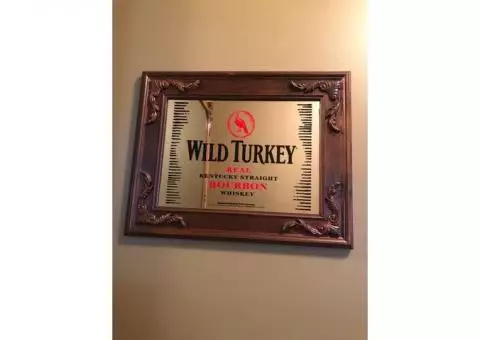 Wild Turkey Whiskey Framed mirror